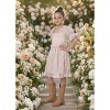 2Bunnies Girls' Vintage Ruffle Puff Sleeve Mesh Tulle Dress On and Off Shoulder - 3 of 4