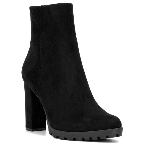 Black open toe booties target best sale