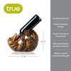 True Amazing Alligator Polyresin Wine Stand Bottle Holder, Wine Holder Countertop Bottle Stand, Brown, Holds 1 Bottle, Set of 1 - 3 of 4
