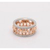 Elephant Ring Wide Band for Women Rose Gold Plate Ring Crystal Ginger Lyne Collection - 3 of 4