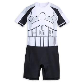Boys' Adaptive Stormtrooper Swimsuit - Black/White - Disney Store