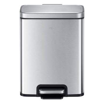EKO Stainless Steel 6L Madison Step Trash Can Brushed