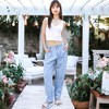 Anna-Kaci Women's Loose High Waist Denim Trousers - 4 of 4