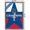 Trends International MLB Texas Rangers - 2023 World Series Team Logo Framed Wall Poster Prints - 3 of 4