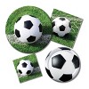 24ct Soccer Dessert Plates White - 3 of 3