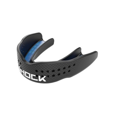 Shock Doctor Adult Double Braces Strap Mouth Guard - Blue