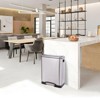 30 Liter/8 Gallon Dual Compartment Trash Can, Rectangle Stainless Steel Garbage Bin for Dining Room, Bathroom - 2 of 4