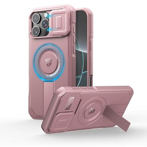 Dexnor for iPhone 16 Pro Max Case with Slide Camera Cover & Adjustable Kickstand, Magnetic Rugged Shockproof Bumper Cases - 1 of 3