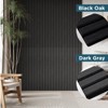 SMARTSTANDARD 94.09 in. x 7.87 in. x 0.9 in. Slat Wood Acoustic Sound Absorbing 3D Decorative Wall Paneling, 6-Pack - 4 of 4
