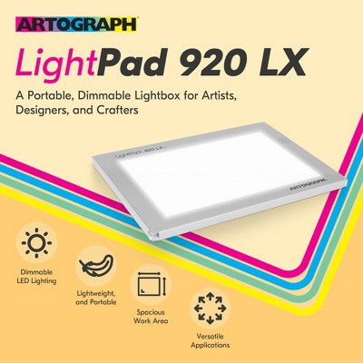 Artograph Ultra-Thin White Aluminum LED Light Box Drawing Pad