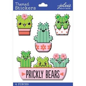 Jolee's Boutique Themed Stickers - Dimensional Prickly Bears, 4pcs - 1 of 1