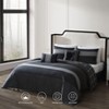 Bebejan Kyle Black 100% Cotton 5-Piece Reversible Comforter Set - 2 of 4