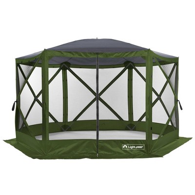 Lightspeed Outdoors Pop-Up 6-Sided Screen Shelter, Green