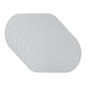 REGALWOVEN Silicone Heat Resistant Washable Non-Slip Table Mat 15" x 10" 6 Pcs - 1 of 4