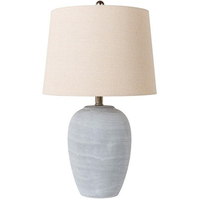 Mark & Day Tampere 24"H x 14"W x 14"D Modern Gray Table Lamps