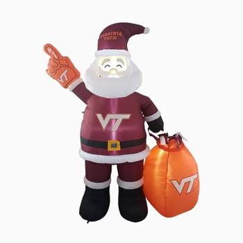 NCAA Virginia Tech Hokies Inflatable Santa