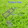 NAYSAYE Garden Cleaning Tool Lawn Leveling Rake Heavy Duty Metal Build for Backyard and Farmland, Gray, 29.3"*9.4"*79.5" - 4 of 4