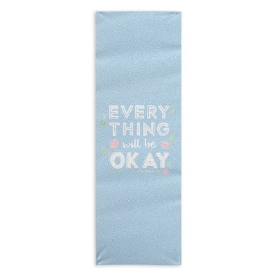 The Optimist EVERYTHING WILL BE OK 24" x 70" Yoga Mat Towel - Society6