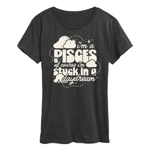 Women's - Instant Message - I'm A Pisces Daydream Short Sleeve Graphic T-Shirt - 1 of 4