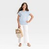 Girls' Short Sleeve Dance Graphic T-Shirt - Cat & Jack™ Light Blue - 4 of 4