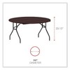Alera Round Wood Folding Table, 59" Diameter x 29.13h, Mahogany - 2 of 4