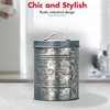 Amici Home Rustic Kitchen Collection Galvanized Metal Storage Canister, Food Safe, 76-ounces - 3 of 4