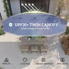 15ft Rectangle Patio Umbrella UPF30+ Extra Large Outdoor Umbrella with Fringe and Crank Handle - 4 of 4