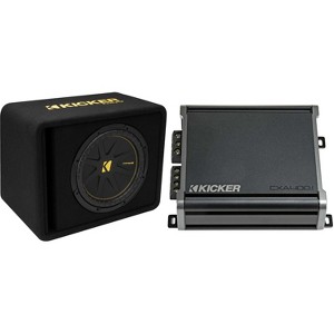 Kicker 12 Inch Comp Bass Package 50VCWC124 with 46CXA4001 Bundle - 1 of 4