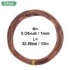 Unique Bargains Anodized Aluminum Bonsai Tree Training Wire 2 Rolls - 2 of 3