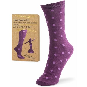 Pavilion Gift Company - Open Bar - Purple - Ladies Cotton Blend Sock - Socks - 1 of 4