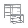 NicBex Twin Size Loft Bed Wooden Bed Frame with Platform, Ladder and Full Length Guardrail, No Box Spring Required, Space saving - 3 of 4