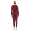 Women's 2 Piece Velour Tracksuit Set - White Mark - 3 of 4