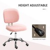 QingMoon Swivel Office Chair, Height Adjustable Computer Desk Chair, Vanity Task Chair with Thick Foam Padding and Wheels for Bedroom and Study - 4 of 4