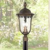 Minka Lavery Industrial Outdoor Post Light Fixture Tavira Bronze 26 1/4" Clear Seedy Glass for Exterior Barn Porch Yard Patio - 2 of 3