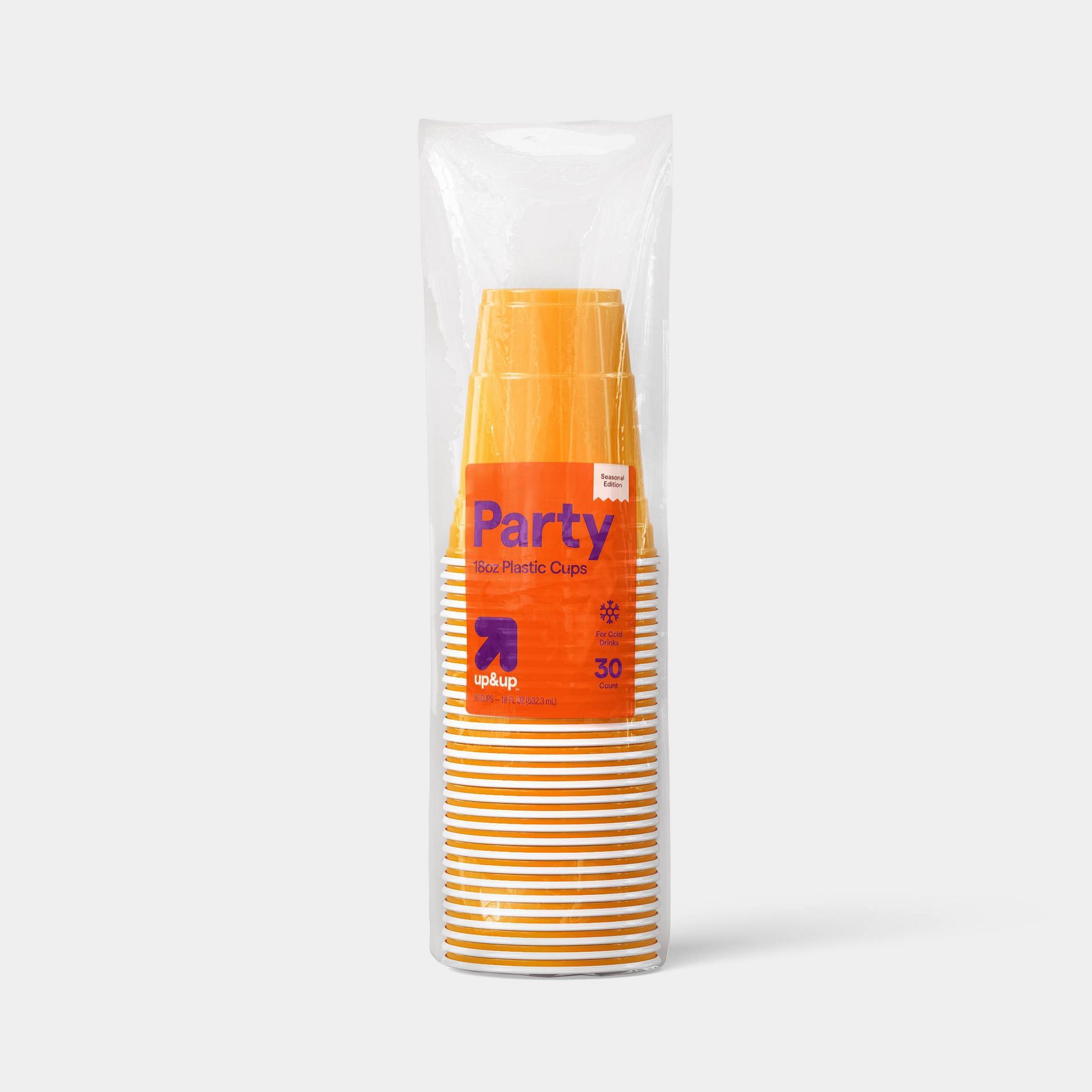 Halloween Disposable Cup Orange 4.73"- 30ct - up&up™