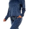 Emerson Road NYC Womens Velour Long Sleeve Top & Paneled Pant Loungewear Set - 2 of 3