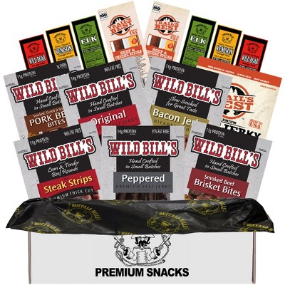 Buffalo Bills Gluten Free Jerky & More Meat Snack Gift Box (15 gluten free meat snacks)