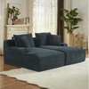 Dolonm 78.8" Double Sofa, Compressed Boneless Sofa Made of Corduroy, Requires No Installation,for Living Rooms Bedrooms - 4 of 4