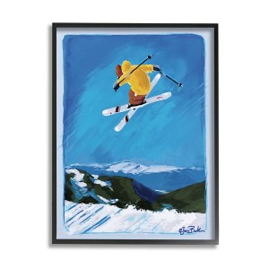 Stupell Industries Winter Athlete Ski Jump Snow Sports - 1 of 4