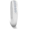 Pompeii3 Mens 1/4ct Diamond Wedding Ring 10k White Gold Anniversary Band - 3 of 4