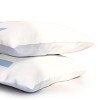 Deny Designs Standard April Lane Art Block Blue Monogram L Microfiber Printed Pillow Sham - 3 of 3