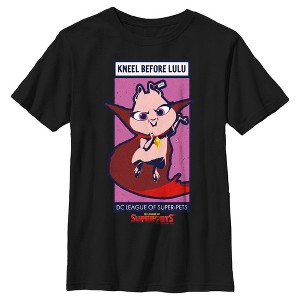 Boy's DC League of Super-Pets Kneel Before Lulu Poster T-Shirt - 1 of 4