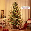 Tangkula 8 FT Prelit Artificial Christmas Tree w/ 778 PVC PE Branch Tips 450 Warm White LED Lights - 2 of 4