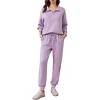 Pinspark 2 Piece Sets for Women Fall Travel Outfits Long Sleeve Tracksuit Joggers Sets Half Zip Sweatsuit Matching Set - 3 of 4