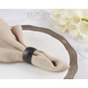 Saro Lifestyle Napkin Rings With Harlequin Design (Set of 4) - 4 of 4