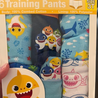 Baby Shark Boys' 3-Pack Training Pants & Chart Set - blue/multi, 3t  (Toddler) 