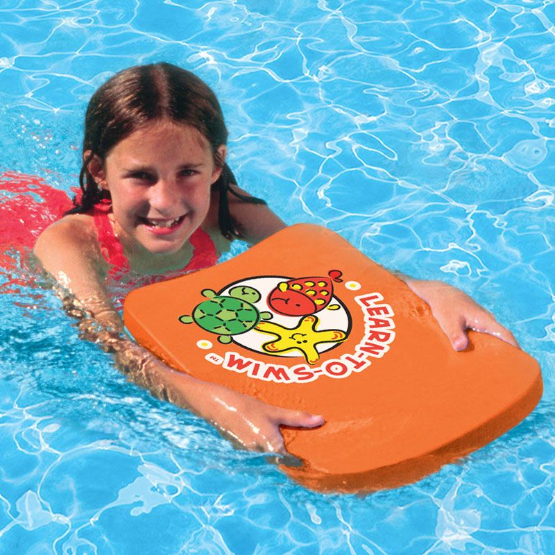 Pool Master 17.5" Children's 1-Person Learn-to-Swim Kick Board - Orange/Red, 2 of 4