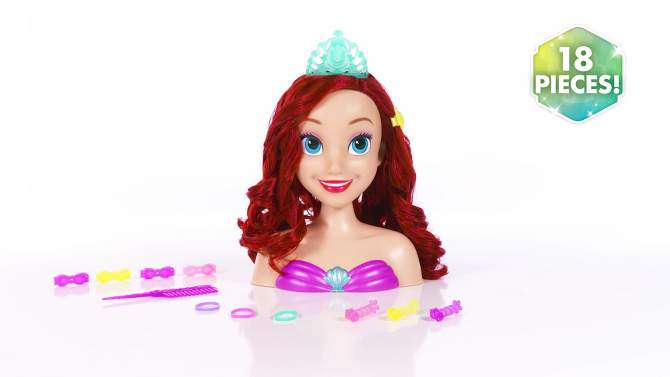 Disney Princess Ariel Styling Head, 2 of 10, play video