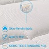 JUJABU White Extra Thick King Mattress Pad - Ventilated Soft Mattress Pads Cover - 4 of 4