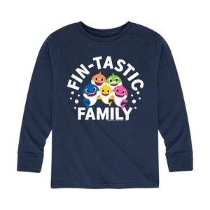 Boys' - Baby Shark - Fintastic Family Long Sleeve Graphic T-Shirt - 1 of 4